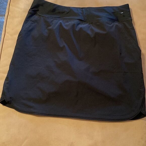 Land's End Swim Plus Standard size Quikdry skirt shorts pockets adjust blk Var - Picture 5 of 13